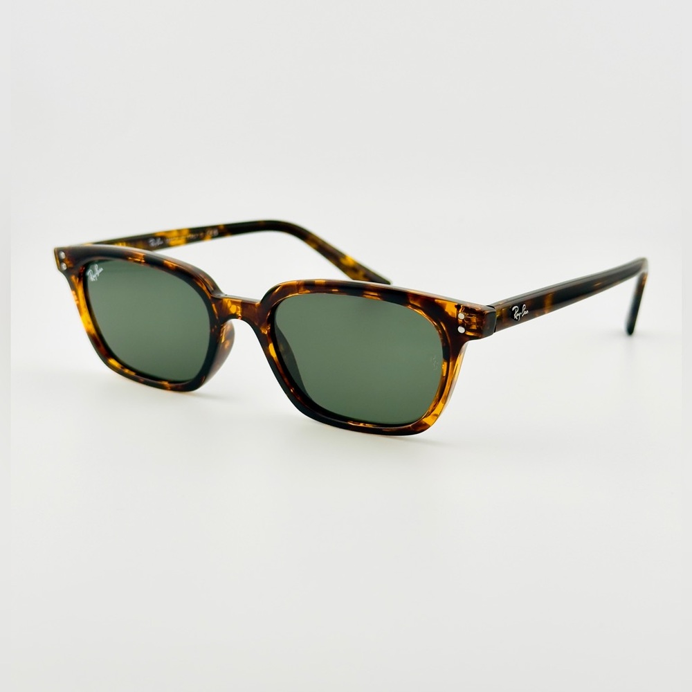 Ray-Ban Sunglasses RB4456 Zaya Bio Based Polished Havana Frame Gray Lens UNISEX! - Picture 8 of 14